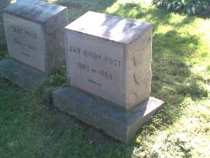The grave of Amy Kirby Post