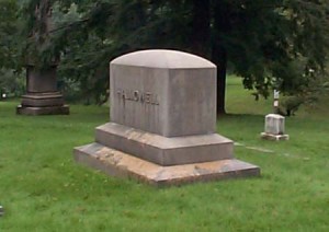 The memorial to the Hallowell and Willis families