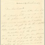 Two-Page Letter from Mary S. Anthony to Mrs. Ella Hawley Crossett