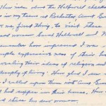 Part of a letter from Ann Anthony Bacon