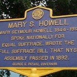 Historical Marker in front of Mary S. Howell's home