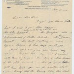 Letter from Susan B. Anthony to Mrs. Hair, May 10, 1904 